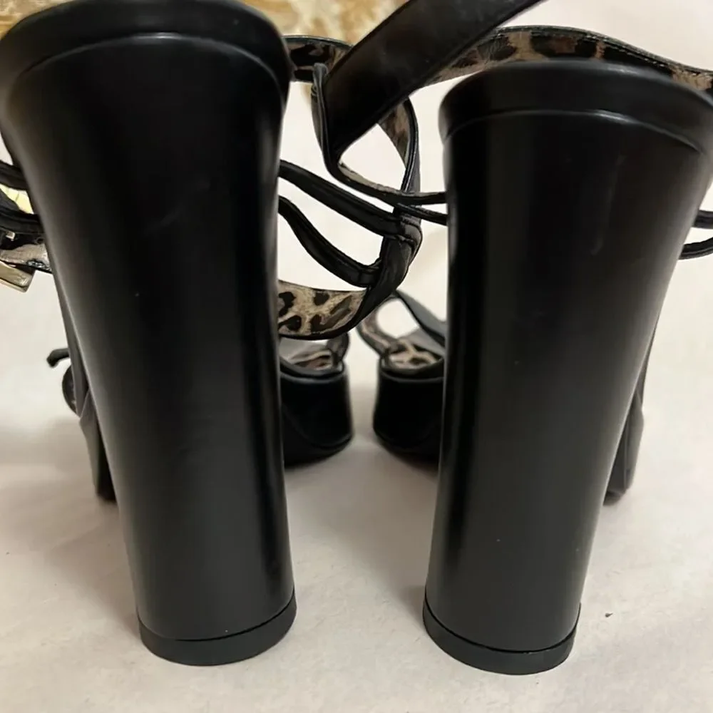 DOLCE & GABBANA LEATHER SLINGBACK NWOT ‎ SANDALS SIZE 35 - Picture 9 of 9